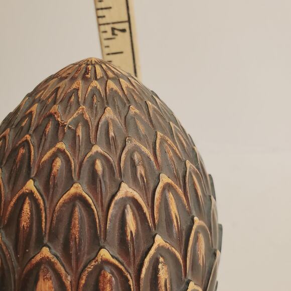 Pineapple Bookend Resin Brown Bronze Heavy - Picture 7 of 8